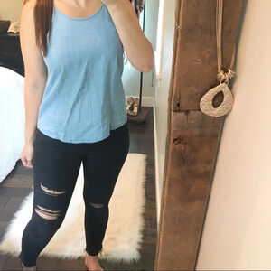 Paper Crane by Anthropologie small chambray top